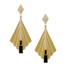 doves gatsby collection 18k yellow gold diamond earring E9262BO