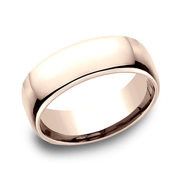european comfort-fit wedding ring