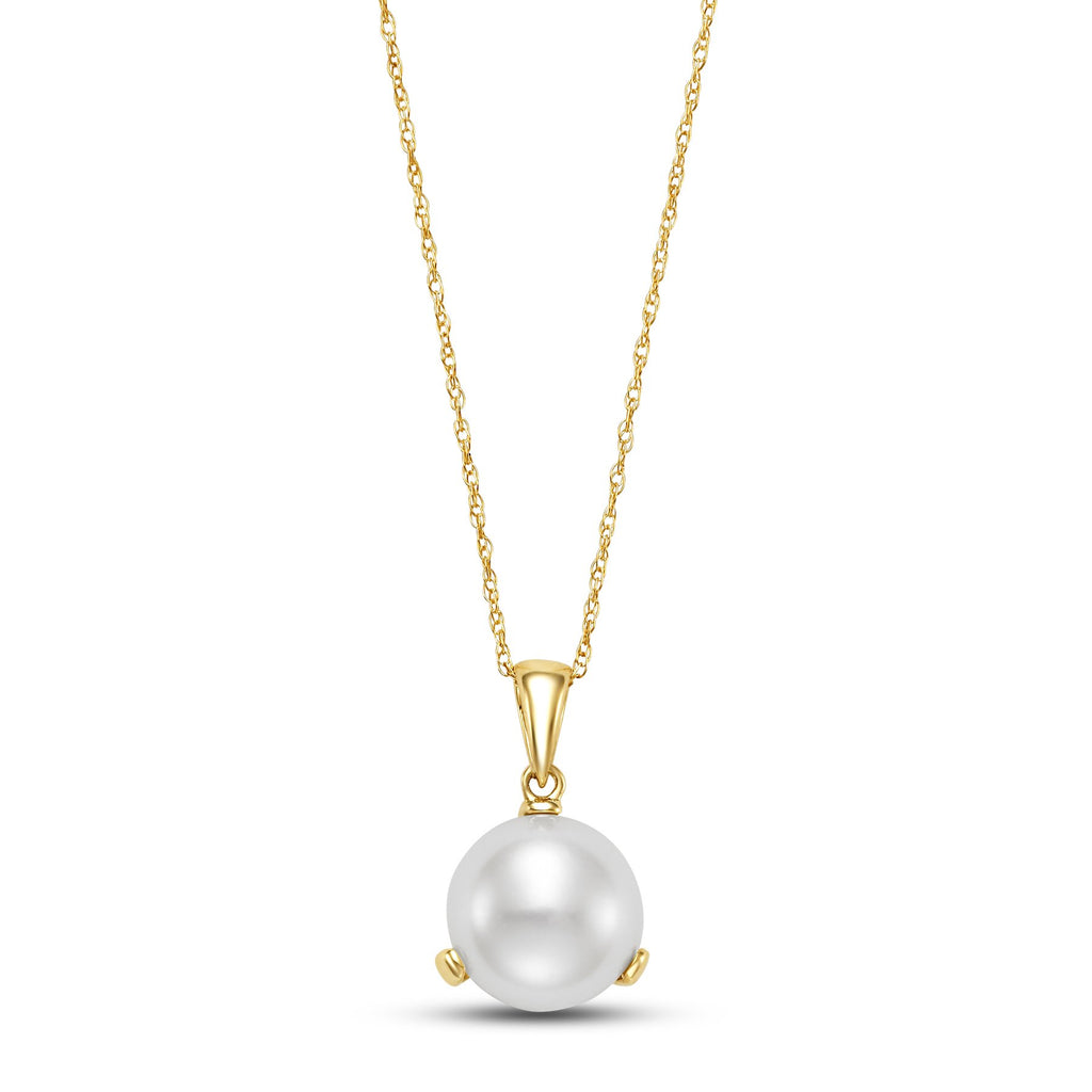 freshwater button pearl pendant