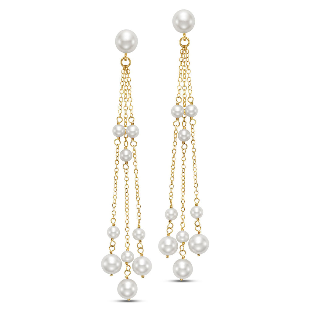rosary tassel earrings
