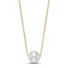 floating pearl pendant necklace