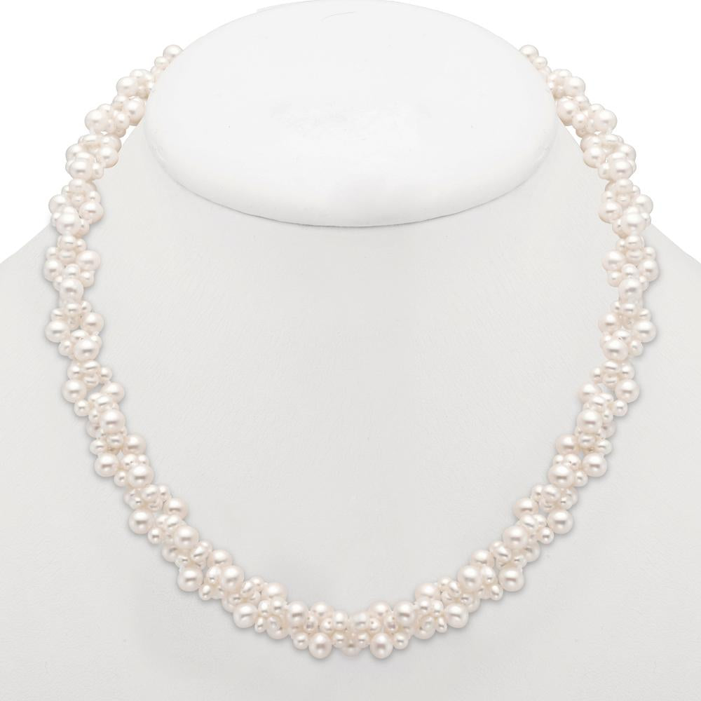 cluster pearl necklace