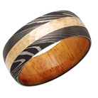 lashbrook hw handmade 9mm damascus steel domed band