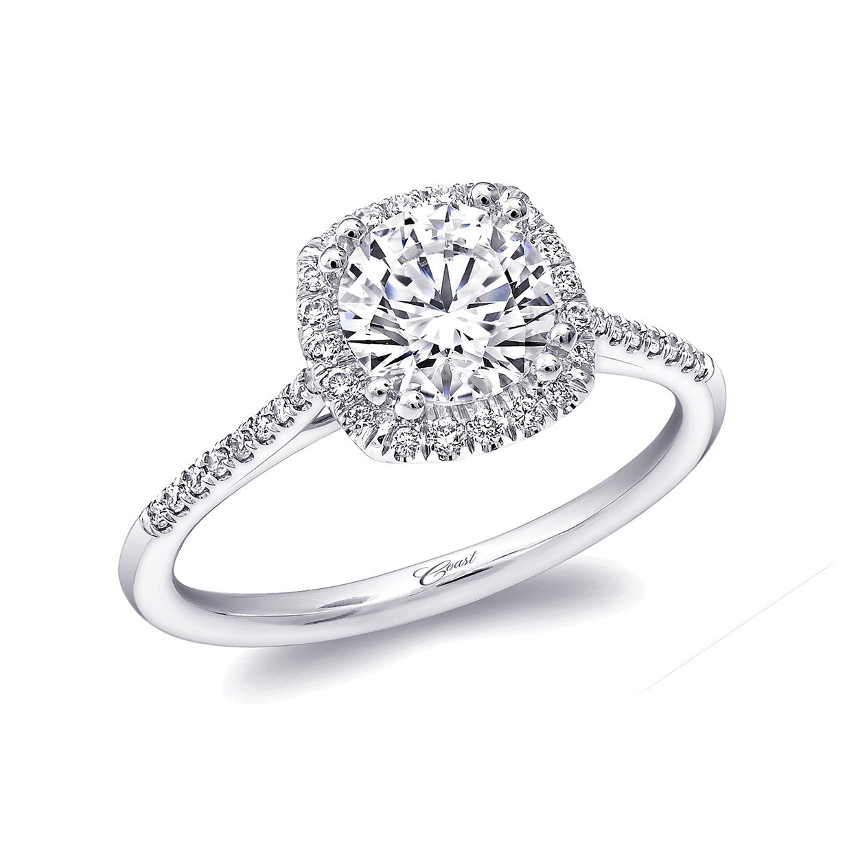 white gold halo cushion cut engagement ring lc5410 coast diamond