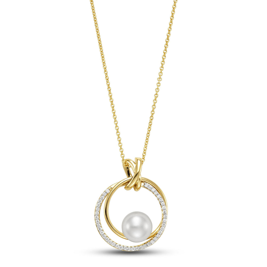 diamond circles pendant