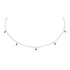 n4761 kc design floating baguette sapphire necklace set in 14 kt. gold