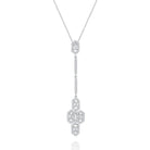 n4910 kc design diamond hexagonal drop mosaic necklace set in 14 kt. gold