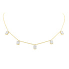 n5020 kc design floating diamond mosaic station necklace set in 14 kt. gold