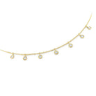 n5706 kc design floating round diamond station necklace set in 14 kt. gold