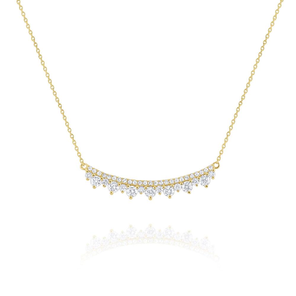 n5927 kc design diamond curve necklace set in 14 kt. gold