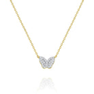 n6146 kc design diamond butterfly pendant set in 14 kt. gold