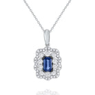 n6411 kc design sapphire & diamond pendant set in 14 kt. gold
