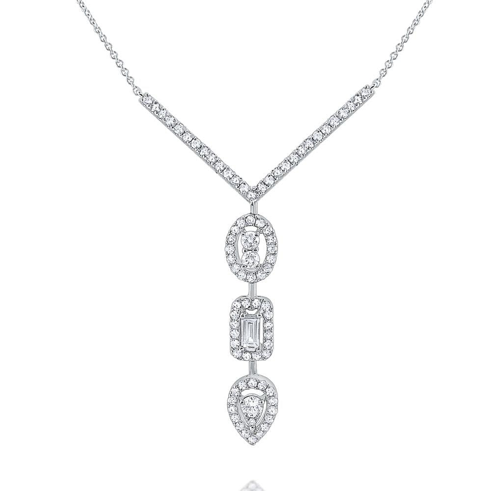 n6593 kc design diamond drop necklace set in 14 kt. gold