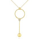 n6609 kc design diamond geometric dangle necklace set in 14 kt. gold