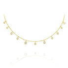n6917 kc design diamond dew drop necklace set in 14 kt. gold