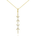 n7127 kc design diamond miracle marquise line pendant set in 14 kt. gold