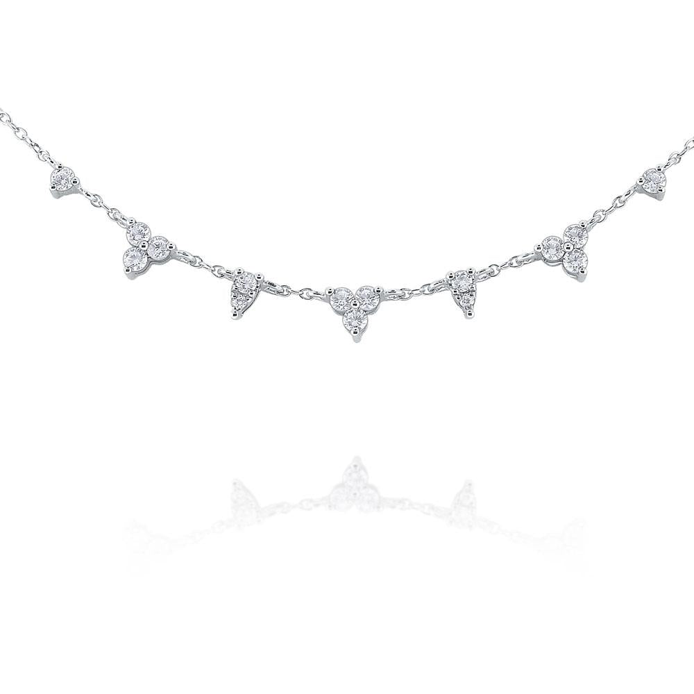 n7196 kc design 14k gold and diamond laurel leaf necklace