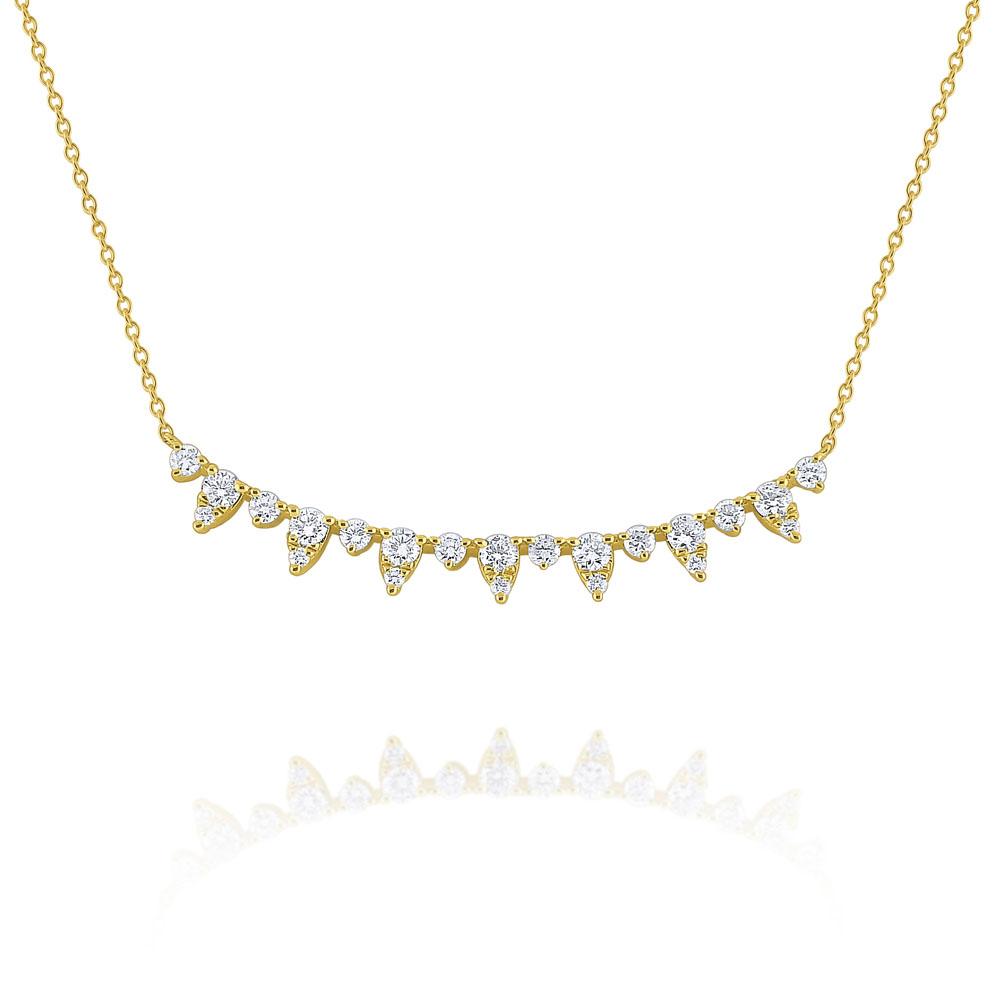 n7225 kc design diamond smile necklace set in 14 kt. gold