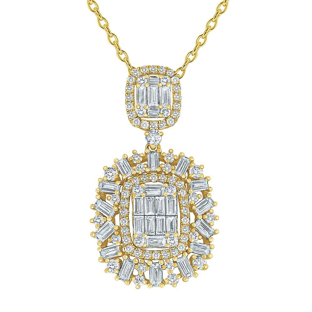 n7381 kc design diamond mosaic statement necklace set in 14 kt. gold