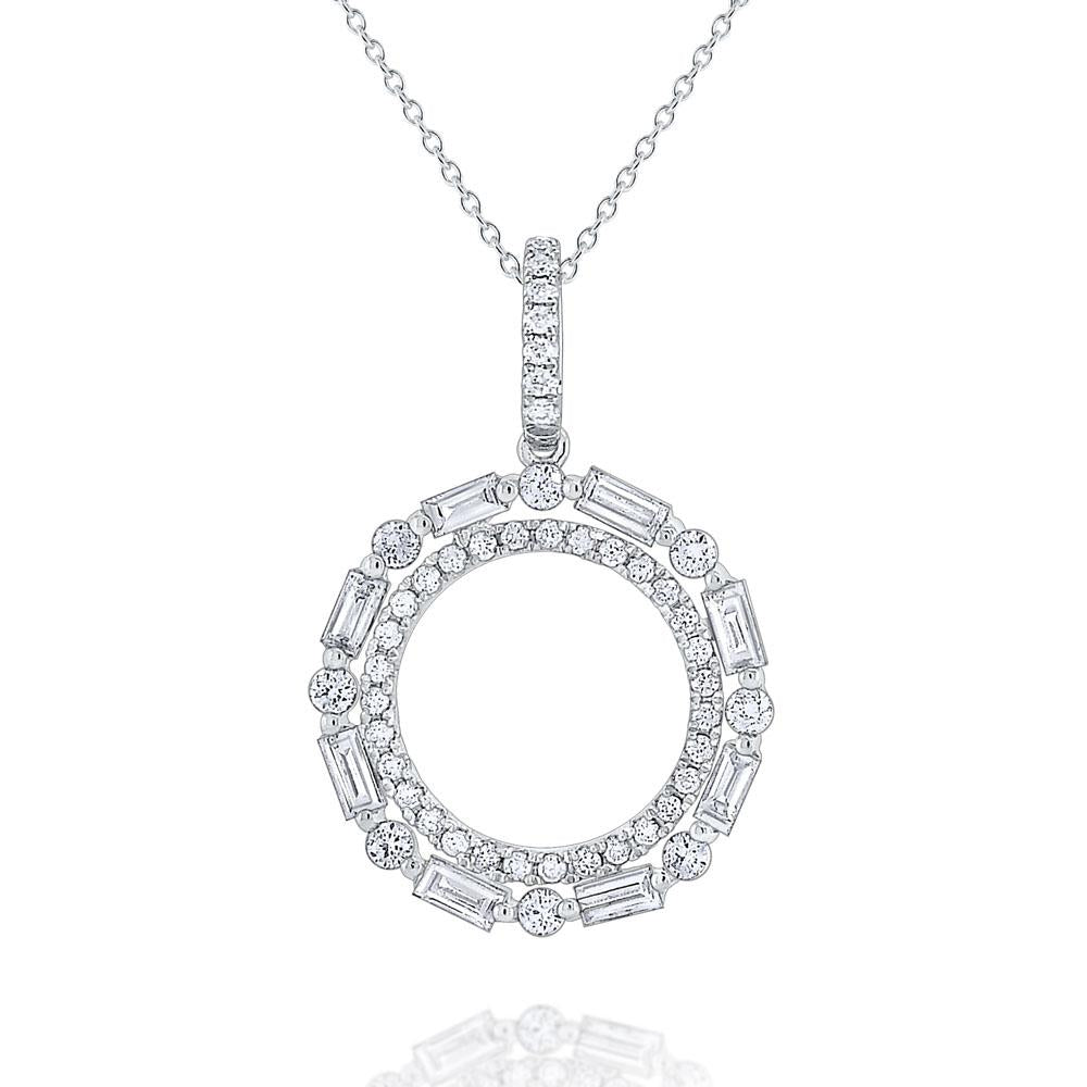n7386 kc design diamond metropolis circle necklace set in 14 kt. gold