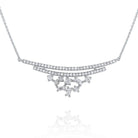 n7398 kc design diamond mosaic curve necklace set in 14 kt. gold
