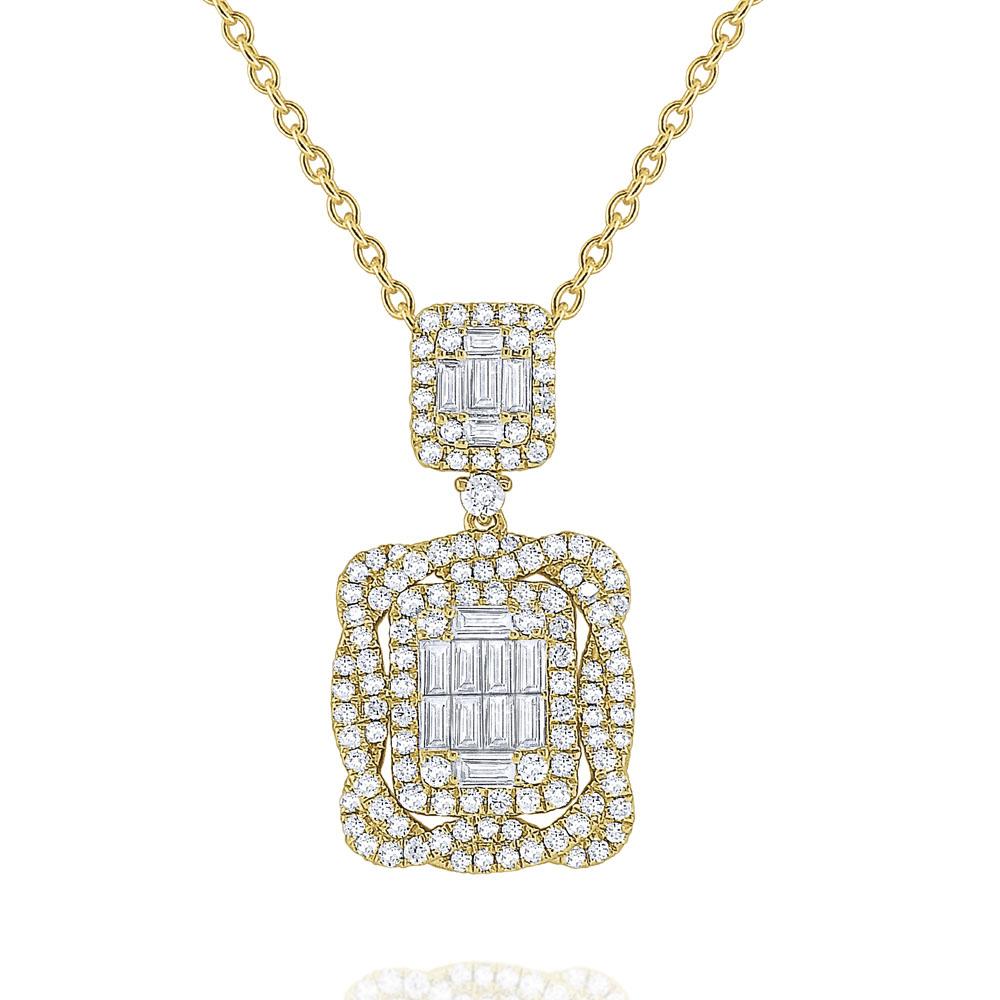 n7482 kc design diamond mosaic statement necklace set in 14 kt. gold