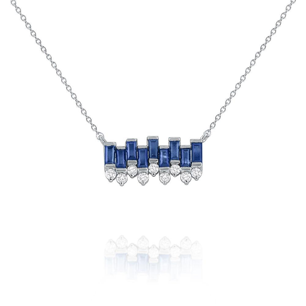 Blue Sapphire Necklace - Jewelry Designs