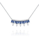 n7626 kc design diamond and baguette blue sapphire gold necklace