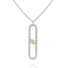 n7651 kc design 14k gold and diamond modern geometric necklace