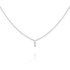n7831 kc design single diamond baguette necklace from the mosaic collection