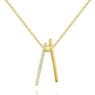 n7893 kc design gold and diamond modern double bar necklace