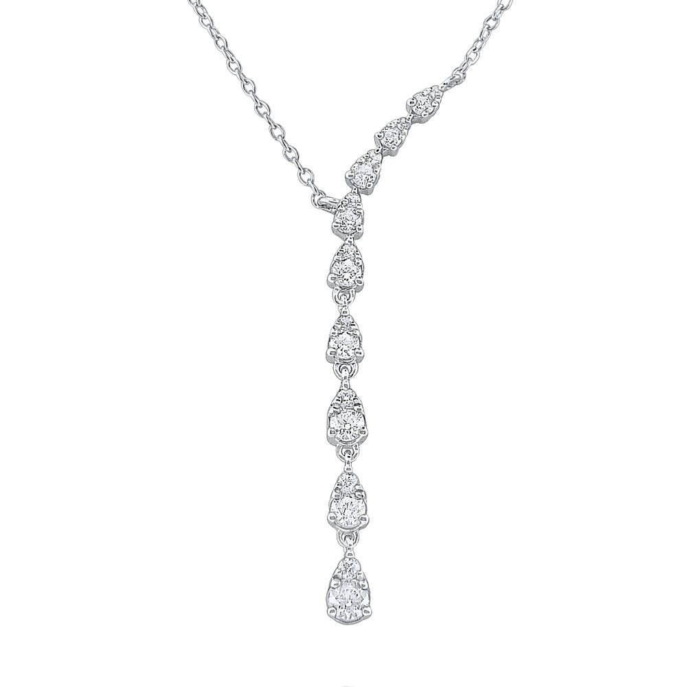 n8287 kc design 14k gold and diamond droplet necklace