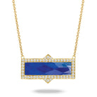 doves royal lapis collection 18k yellow gold diamond necklace N8305LP-1