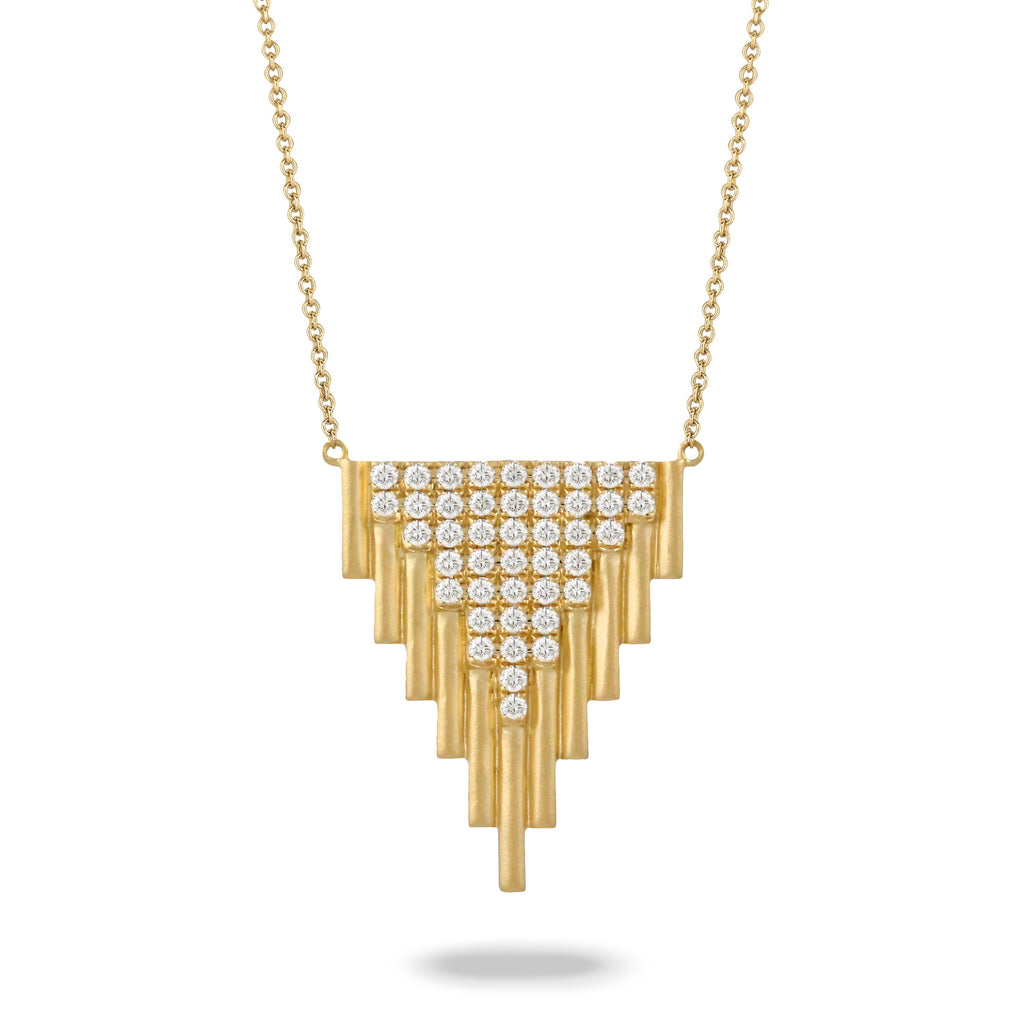 doves diamond fashion collection 18k yellow gold diamond necklace N8545