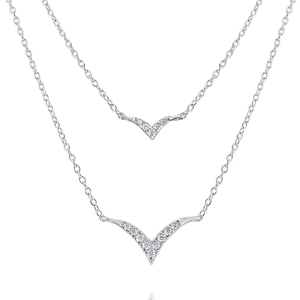 n8609 kc design 14k gold and diamond bird layer necklace