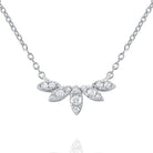 n8676 kc design 14k gold and diamond laurel leaf necklace