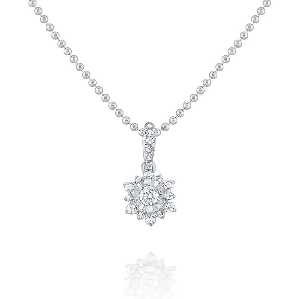 n8685 kc design gold and diamond cluster necklace