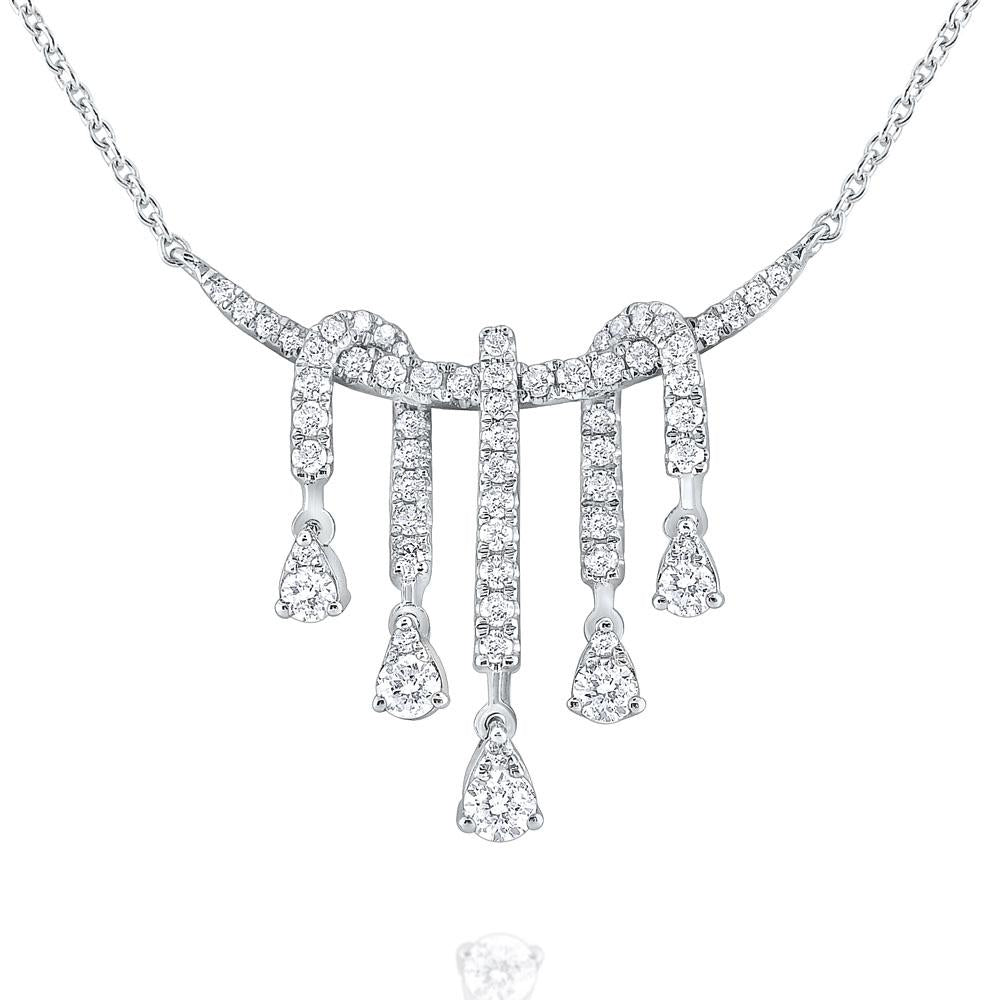 n8697 kc design 14k diamond mixed shape tiara necklace