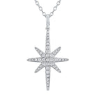 n8701 kc design 14k gold and diamond starburst necklace