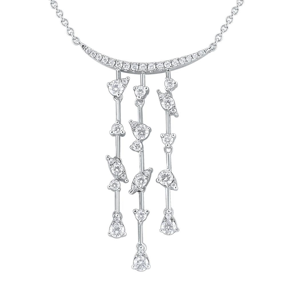 n8737 kc design 14k gold and diamond cascade necklace
