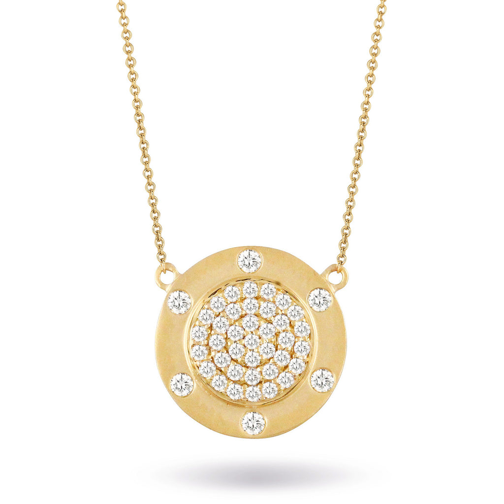 doves diamond fashion collection 18k yellow gold diamond necklace N8888