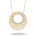 doves diamond fashion collection 18k yellow gold diamond necklace N8995