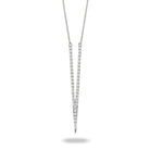 doves diamond fashion collection 18k white gold diamond necklace N9044