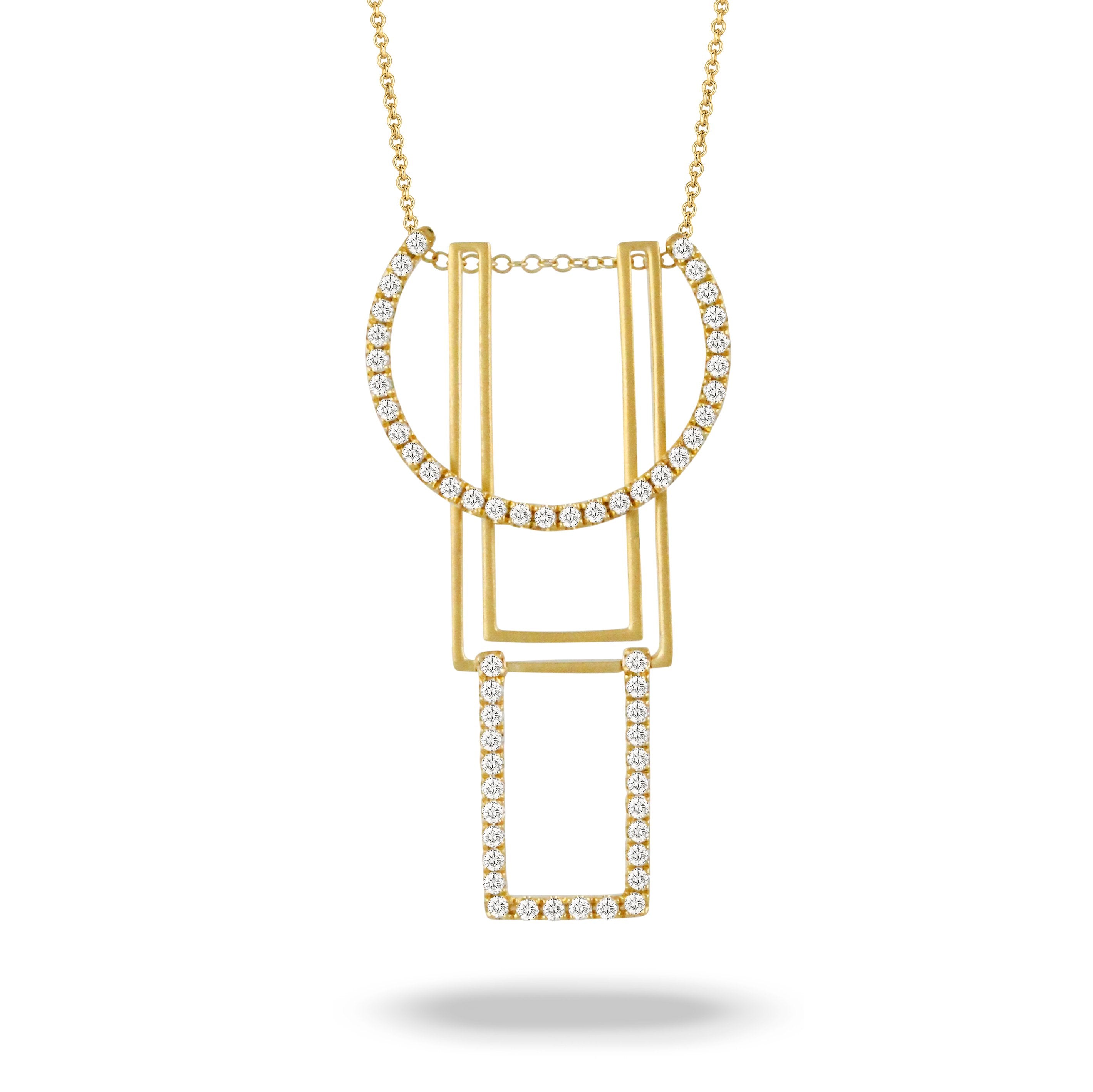 doves diamond fashion collection 18k yellow gold diamond necklace N9089