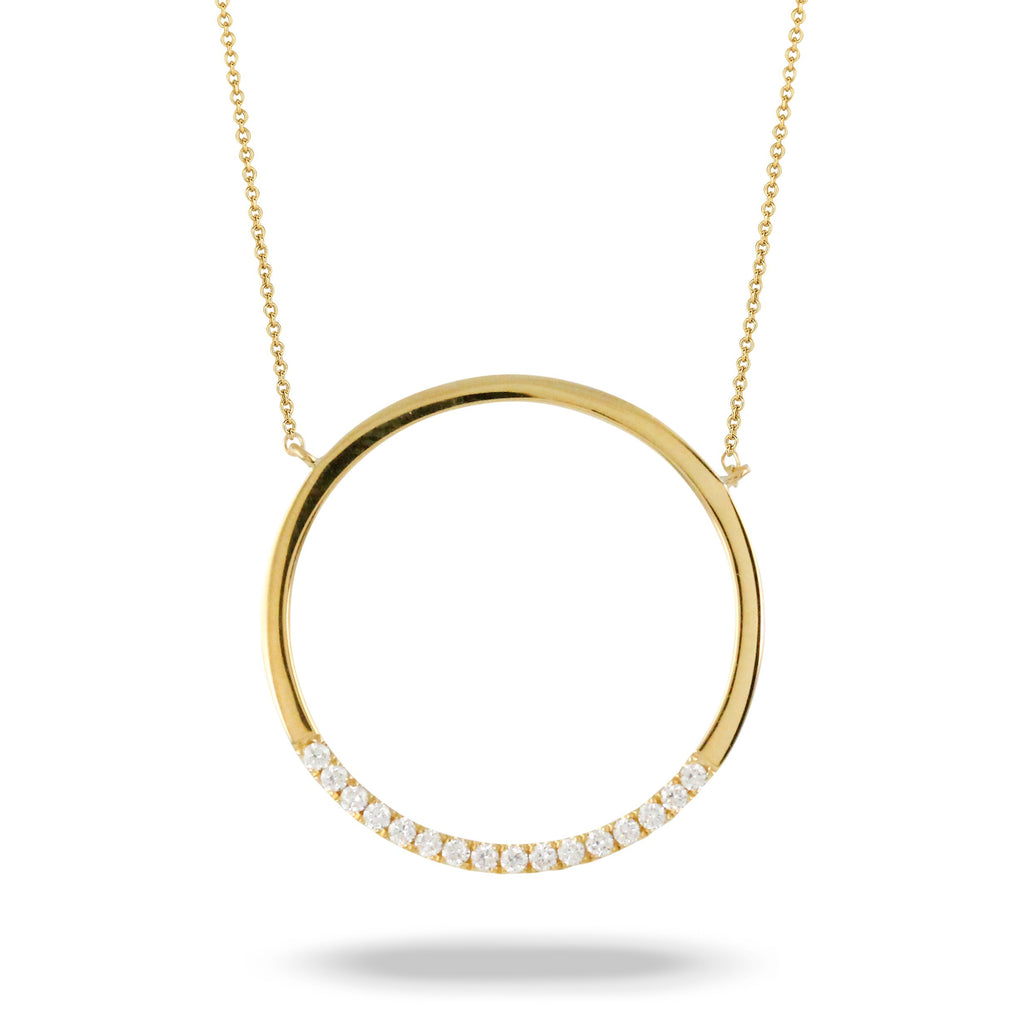doves diamond fashion collection 18k yellow gold diamond necklace N9093