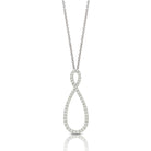 doves diamond fashion collection 18k white gold diamond pendant P6806