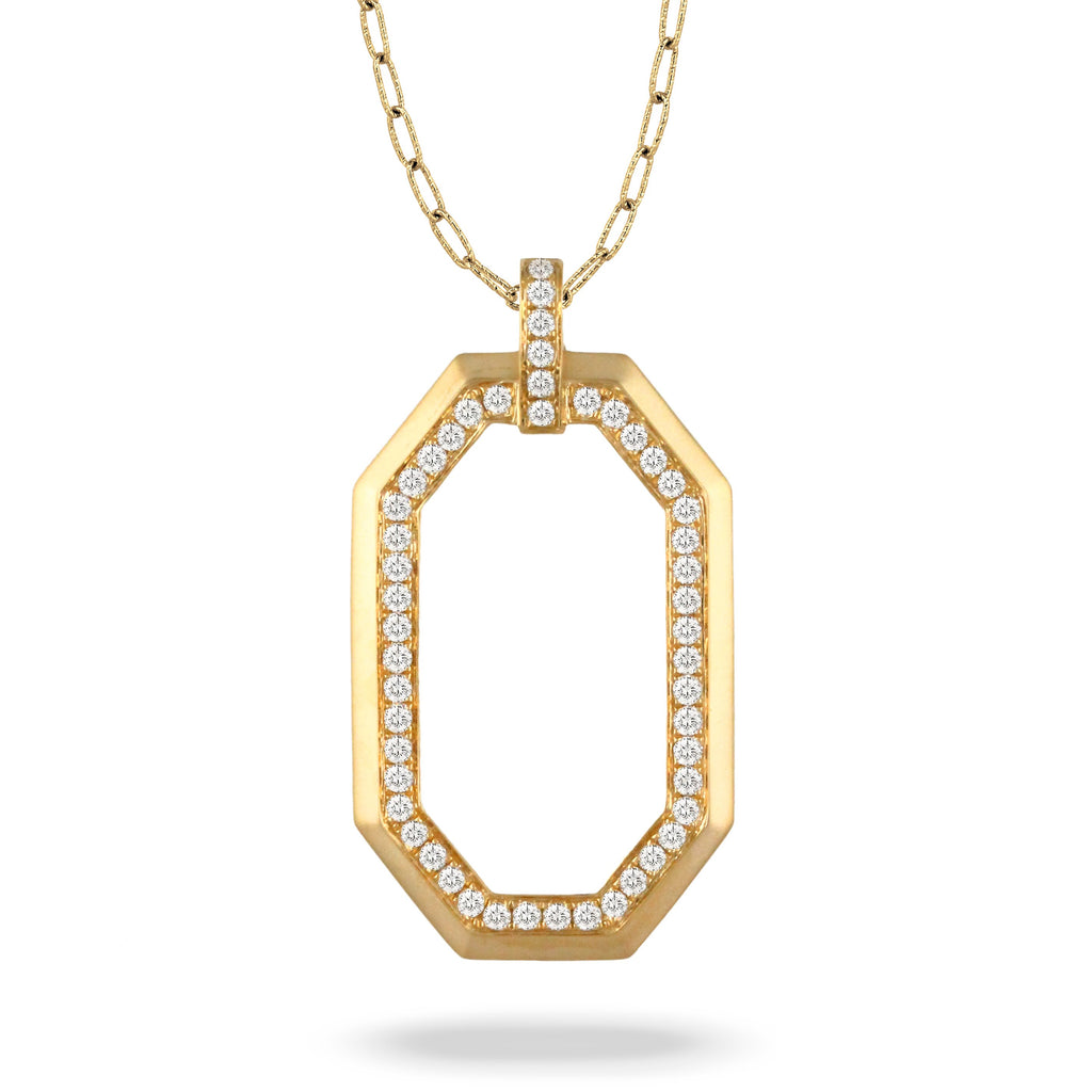 doves diamond fashion collection 18k yellow gold diamond pendant P9007