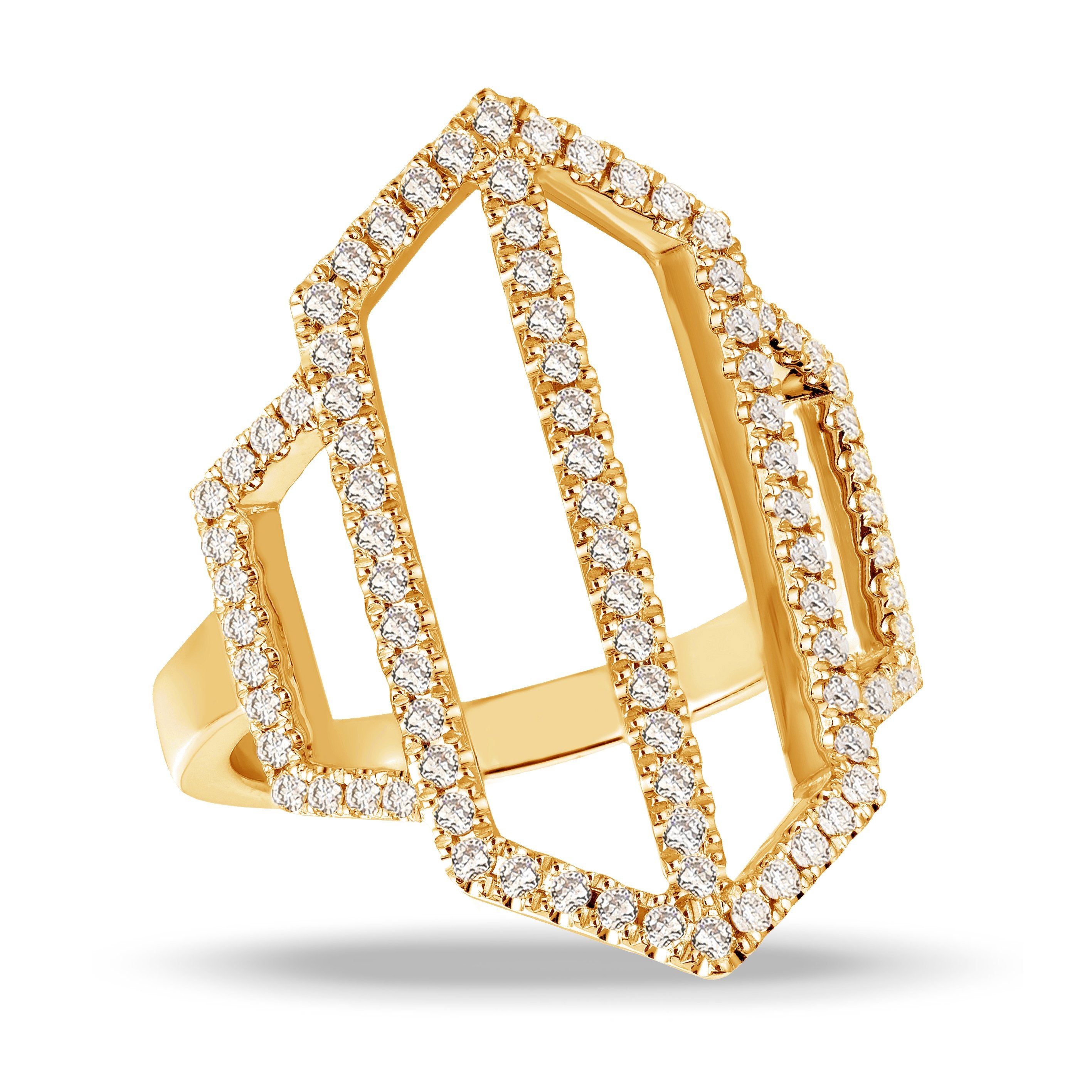 doves diamond fashion collection 18k white gold diamond ring R7017