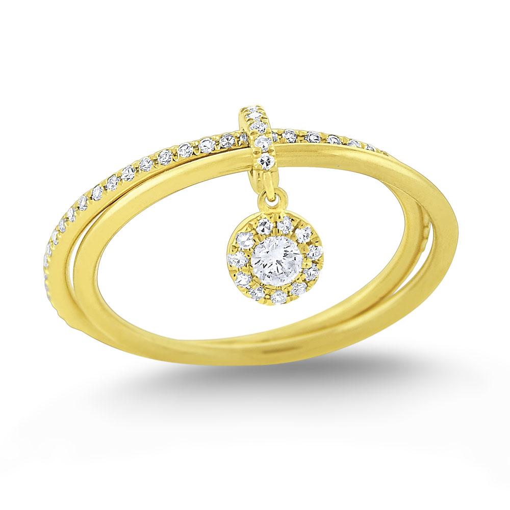r7510 kc design diamond lucky charm ring set in 14 kt. gold
