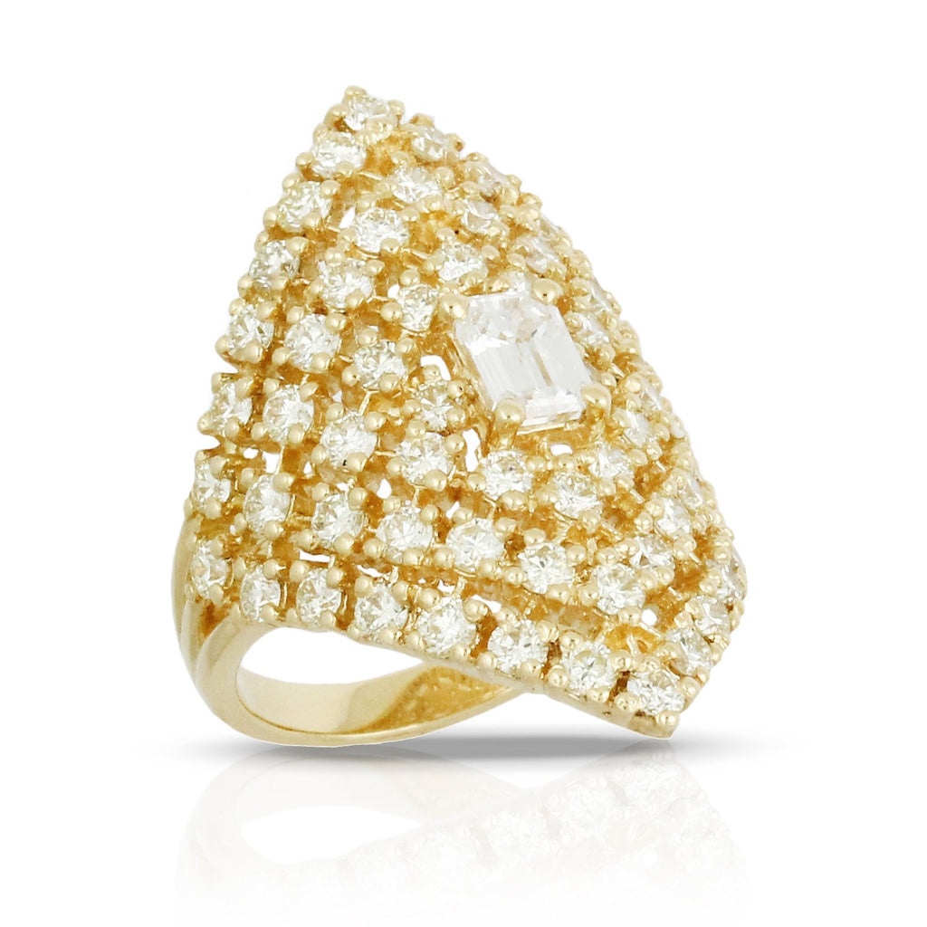 doves diamond fashion collection 18k yellow gold diamond ring R7664